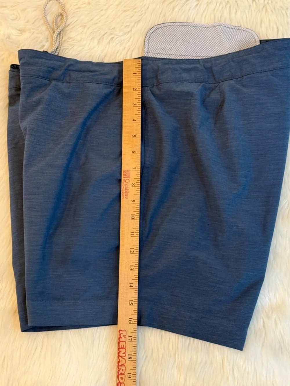 Faherty All Day Shorts 38 Navy 4 Way Stretch Viral Active Essential Pull On